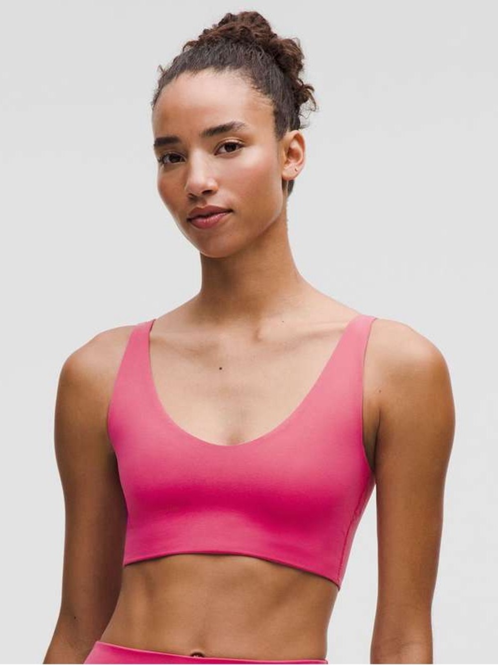 Lululemon NWOT Bend This Scoop and Square Bra Raspberry Coulis